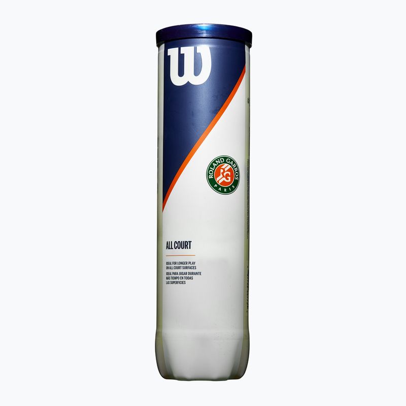 Palline da tennis Wilson Roland Garros All CT 4 pz. giallo 2