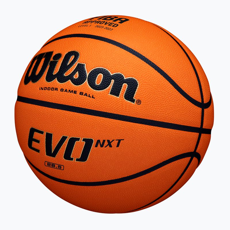 Pallone da basket Wilson EVO NXT Fiba arancione taglia 7 2