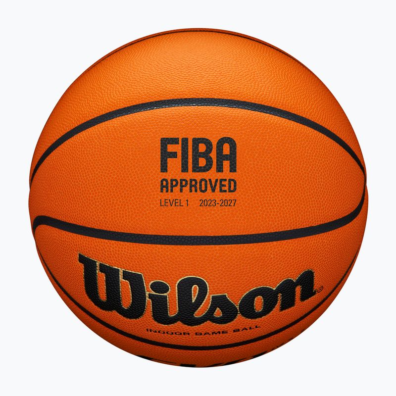 Pallone da basket Wilson EVO NXT Fiba arancione taglia 7 4