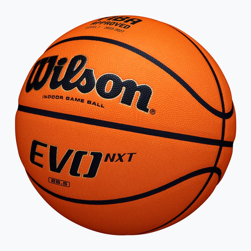 Pallone da basket Wilson EVO NXT Fiba arancione taglia 6 2