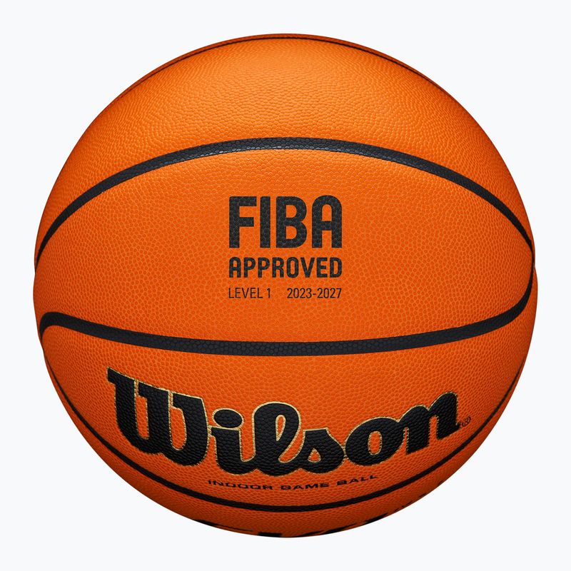 Pallone da basket Wilson EVO NXT Fiba arancione taglia 6 4