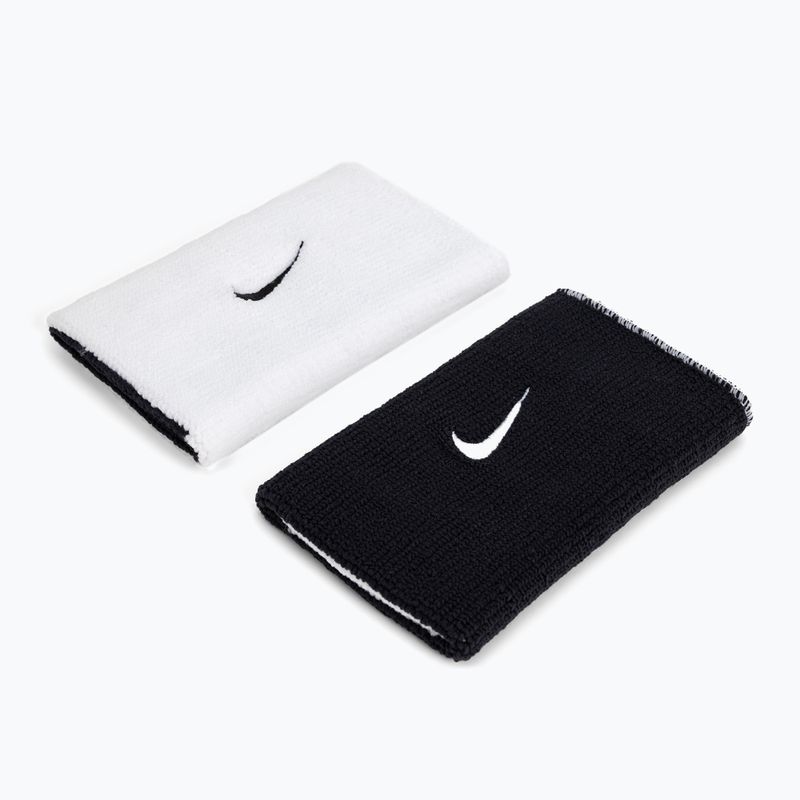 Polsini Nike Dri-Fit Doublewide Home And Away 2 pezzi bianco/nero