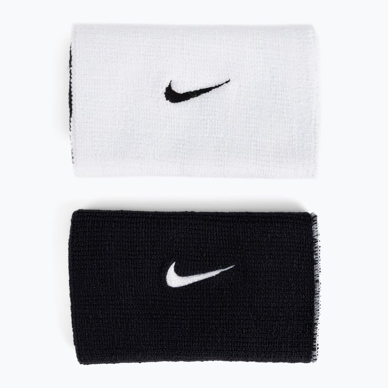 Polsini Nike Dri-Fit Doublewide Home And Away 2 pezzi bianco/nero 2