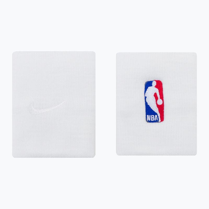 Polsini Nike NBA 2 pezzi bianco. 2