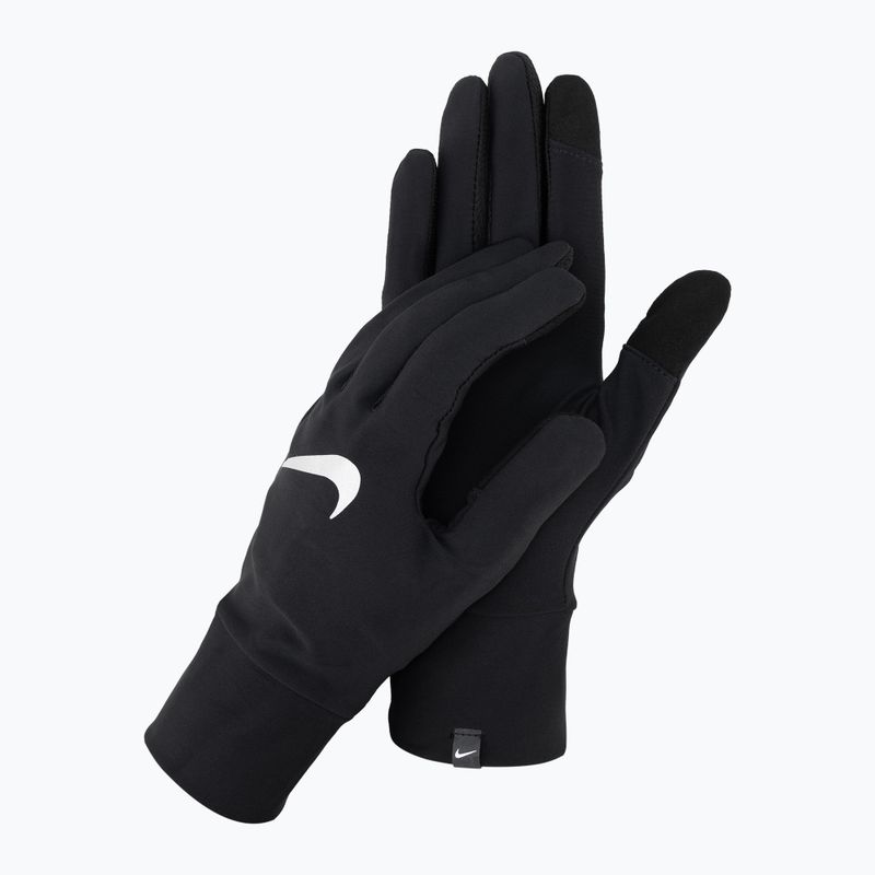 Guanti da corsa Nike Lightweight Tech RG da uomo, nero/argento