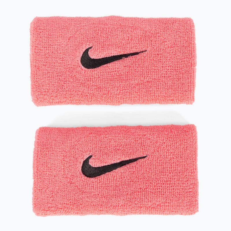 Polsini Nike Swoosh Doublewide 2 pezzi rosa gaze/grigio petrolio 2