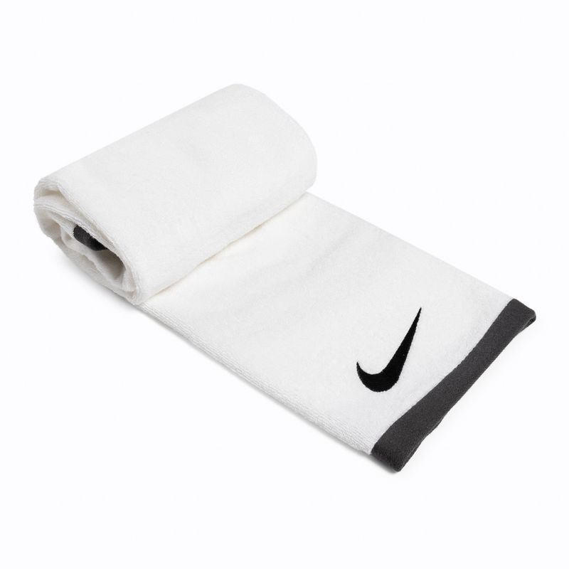 Asciugamano Nike Fundamental Grande bianco/nero 2