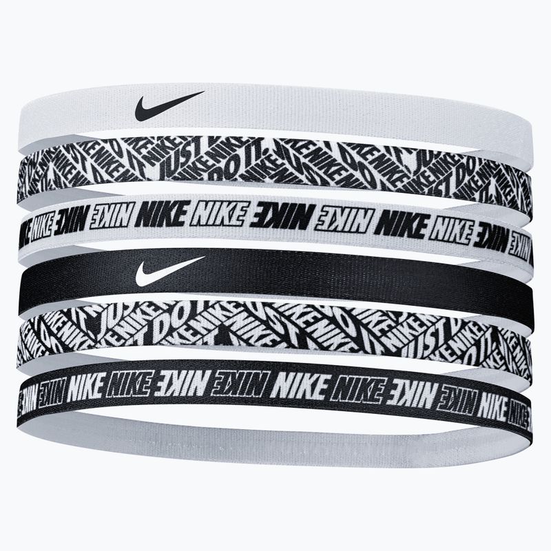 Fasce Nike stampate 6 pezzi bianco