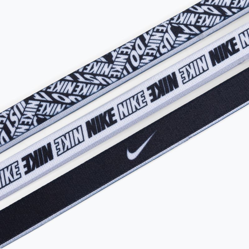 Fasce Nike stampate 3 pezzi nero. 3