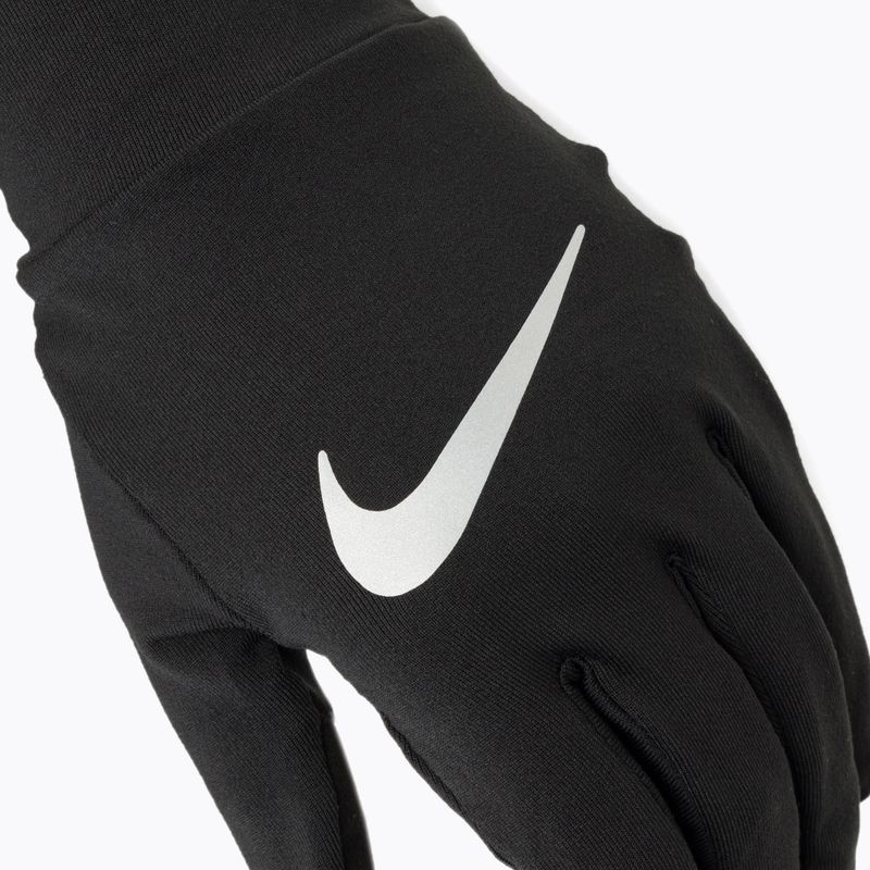 Guanti da corsa Nike Accelerate RG da uomo nero/nero/argento 4