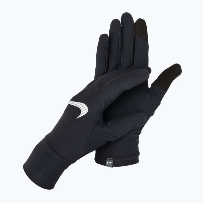 Set berretto + guanti Nike Essential Running da uomo nero/nero/argento 2
