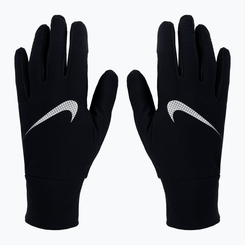Set berretto + guanti da donna Nike Essential Running nero/argento 3