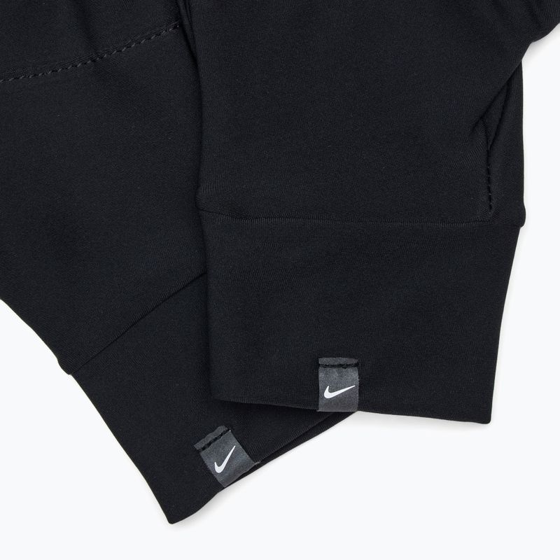Set fascia da braccio + guanti da donna Nike Essential Running nero/nero/argento 5