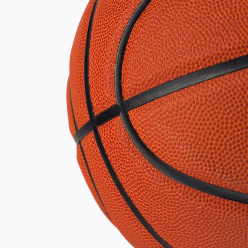 Nike Elite Tournament 8P sgonfio ambra / nero / argento metallico basket dimensioni 7 3