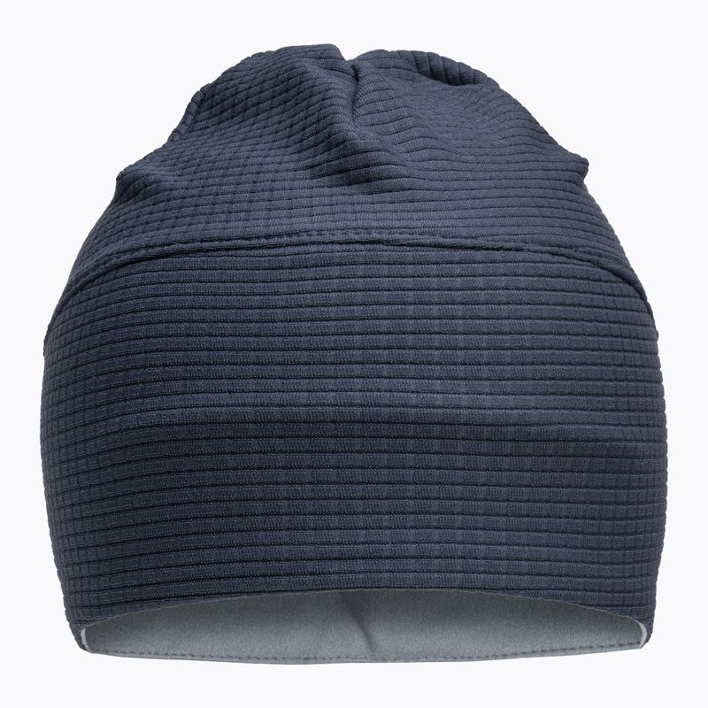 Set berretto + guanti Nike Essential Running da uomo blu tuono/grigio particella/argento 7