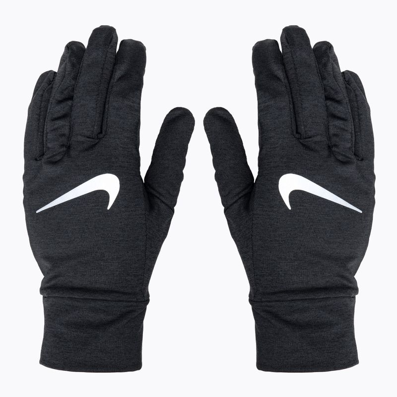 Guanti da corsa da uomo Nike Fleece RG nero/argento 3