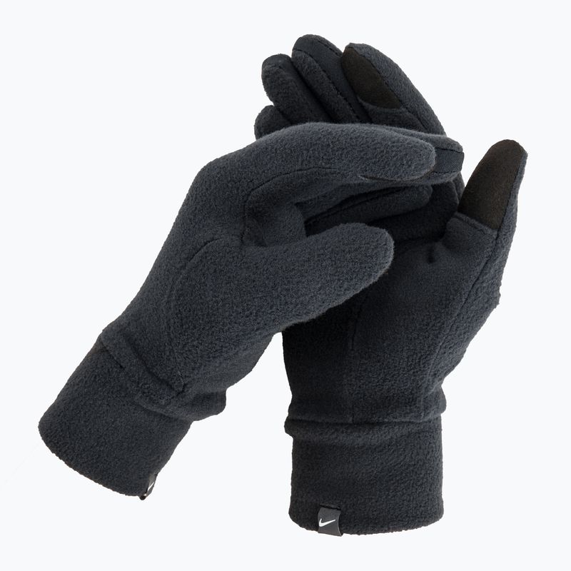 Set berretto e guanti Nike Fleece donna nero/nero/argento 7