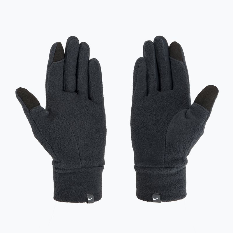 Set berretto e guanti Nike Fleece donna nero/nero/argento 8