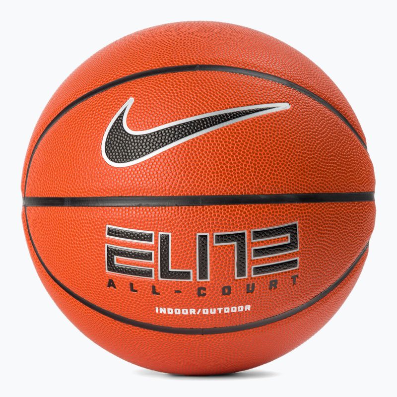 Nike Elite All Court 8P 2.0 sgonfio ambra / nero / argento metallico basket dimensioni 7