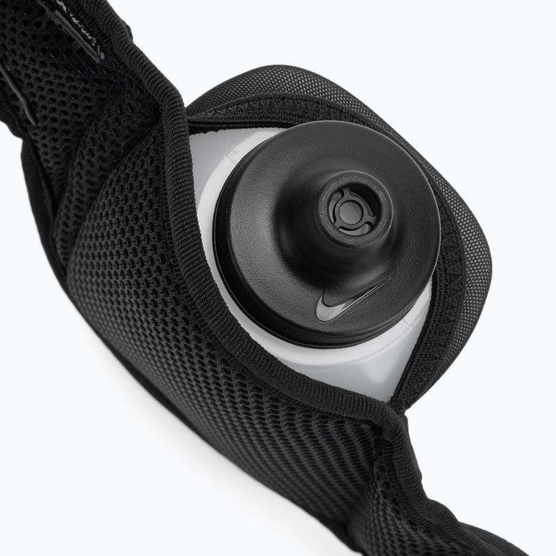 Nike Flex Stride Bottle Belt 355 ml nero/argento cintura da corsa 4