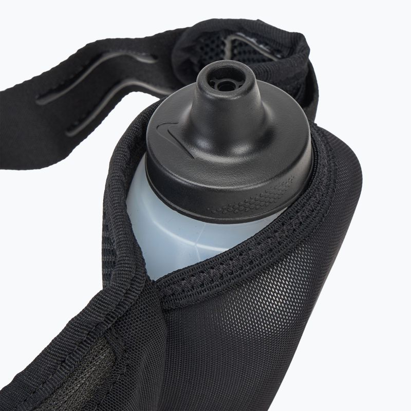 Nike Flex Stride Dbl Bottle Belt 710 ml nero/argento cintura da corsa 4