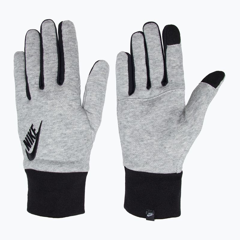 Guanti da corsa Nike Club Fleece 2.0 uomo grigio erica/nero/nero