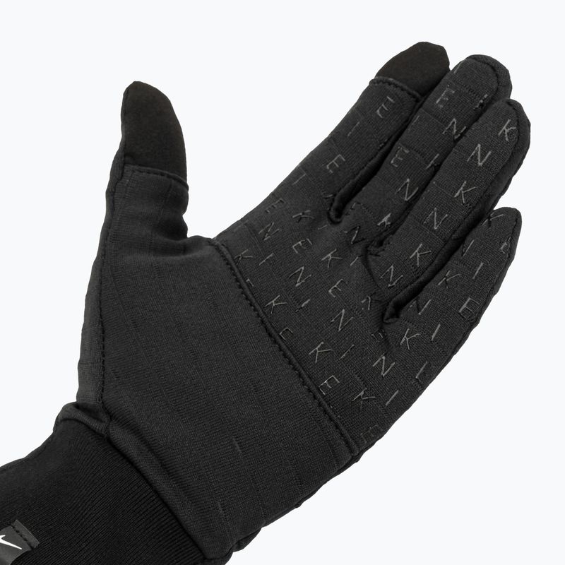 Guanti da corsa da uomo Nike Sphere 4.0 RG nero/argento 4