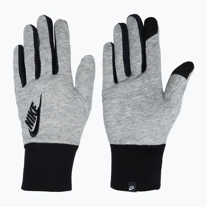 Guanti da corsa Nike Club Fleece donna grigio erica/nero/nero