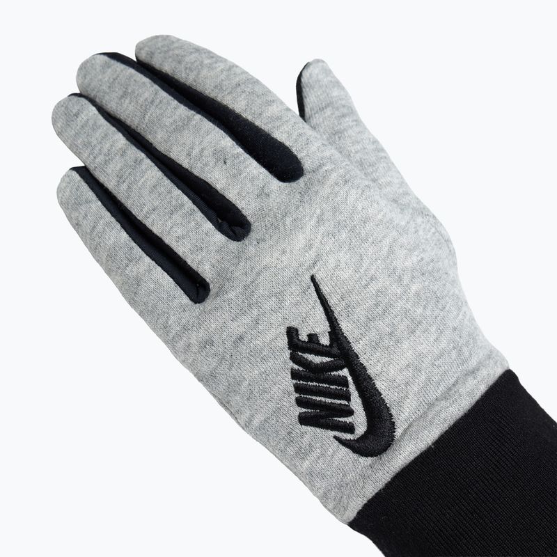 Guanti da corsa Nike Club Fleece donna grigio erica/nero/nero 4
