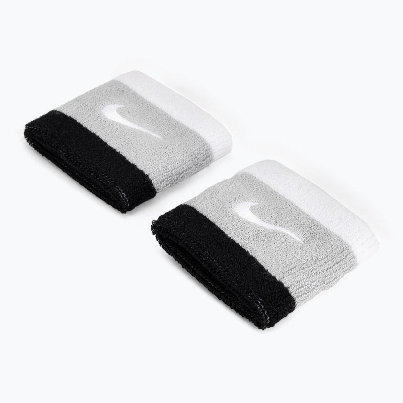 Polsini Nike Swoosh 2 pezzi lt smoke grey/nero/bianco