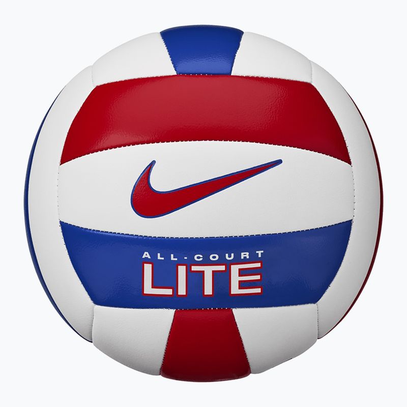 Nike All Court Lite pallavolo bianco / università rosso / gioco reale / università rosso dimensioni 5 4