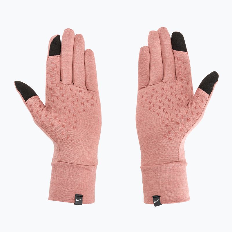 Guanti da corsa da donna Nike Fleece RG rosso stardust/rosso stardust/argento 2