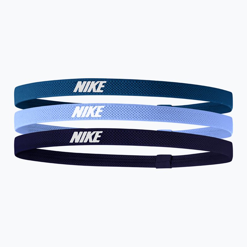 Fasce elastiche Nike 2.0 3 pezzi blu industriale/blu universitario/inchiostro viola