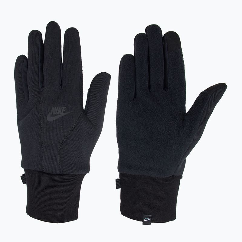 Guanti da corsa Nike Tech Fleece 2.0 Uomo nero/nero/nero