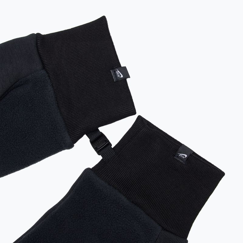 Guanti da corsa Nike Tech Fleece 2.0 Uomo nero/nero/nero 5