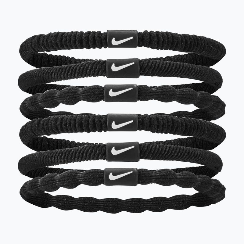 Elastici per capelli Nike Flex 6 pezzi nero/nero/bianco
