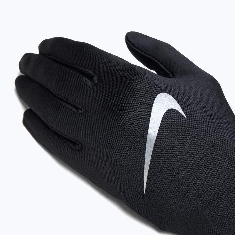 Guanti da corsa Nike Pacer Liner RG nero/argento 4