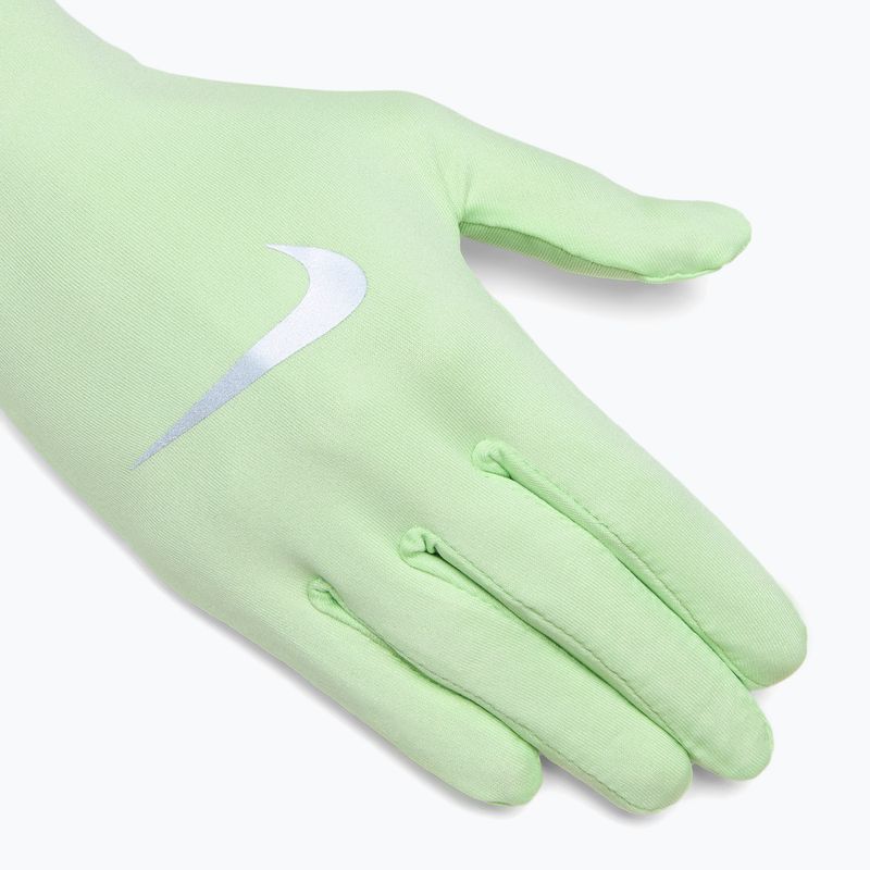 Guanti da corsa Nike Pacer Liner RG vapor verde/argento 4