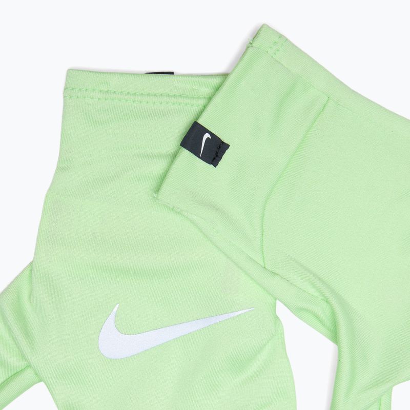 Guanti da corsa Nike Pacer Liner RG vapor verde/argento 5