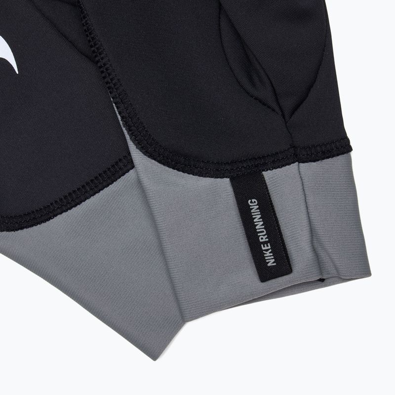 Guanti da corsa Nike Pacer Midweight RG da uomo nero/grigio fumo/argento 5