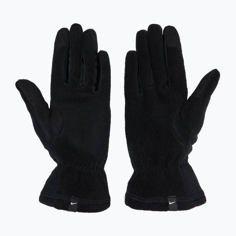 Guanti da corsa Nike One Therma-Fit Fleece donna nero/bianco 3