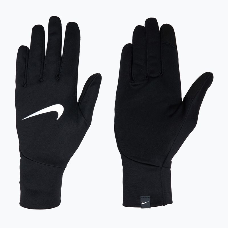 Guanti da corsa Nike Pacer Lightweight RG da donna nero/nero/argento