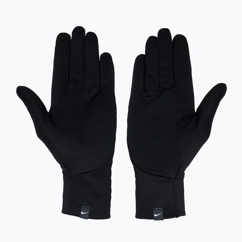 Guanti da corsa Nike Pacer Lightweight RG da donna nero/nero/argento 3