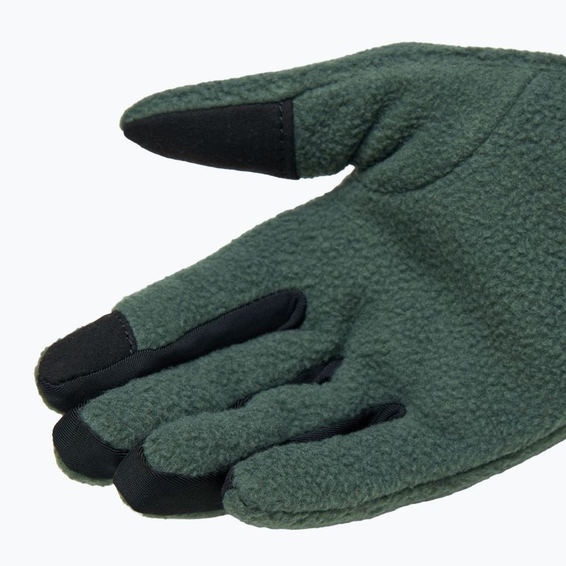 Guanti da corsa Nike One Therma-Fit Fleece da donna verde vintage/nero 4