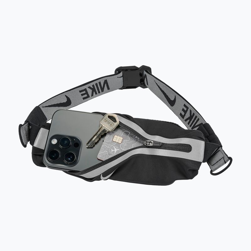 Nike Slim 4.0 cintura da corsa nero/nero/argento 7