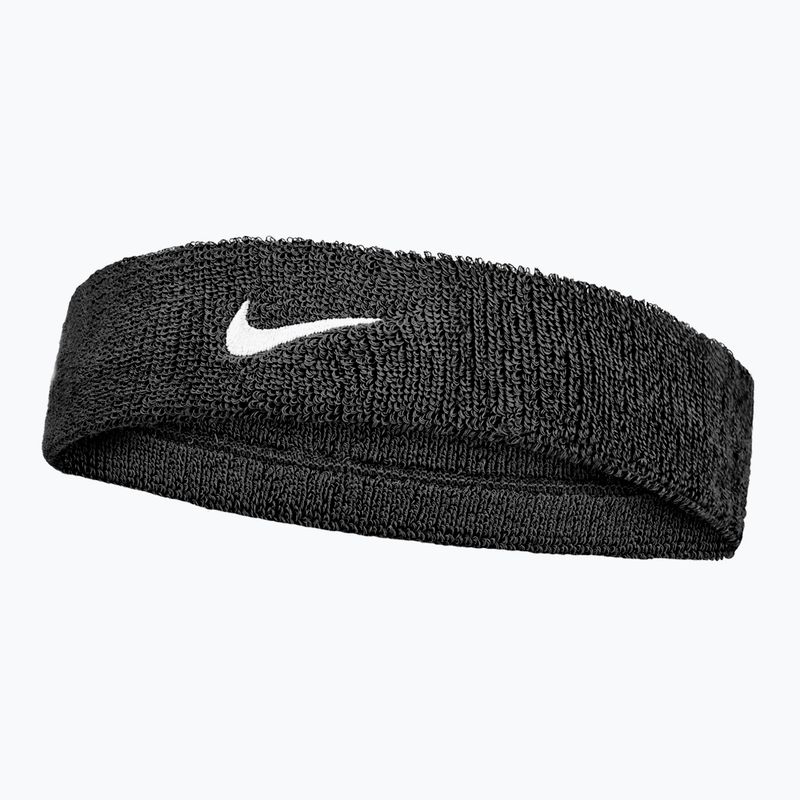 Fascia per capelli in spugna Nike Swoosh Classic Headband black/white