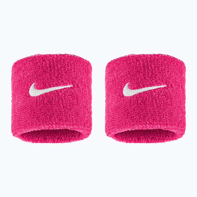 Fasce da polso Nike Swoosh Classic Wristbands 2 pz. vivid pink/white