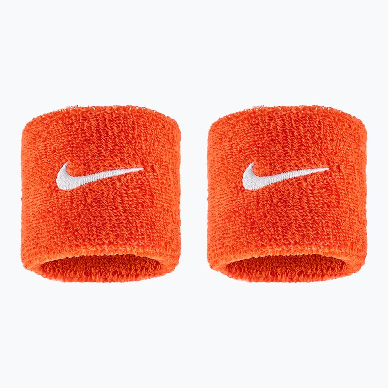 Polsini Nike Swoosh Classic Wristbands 2 pz. team orange/white