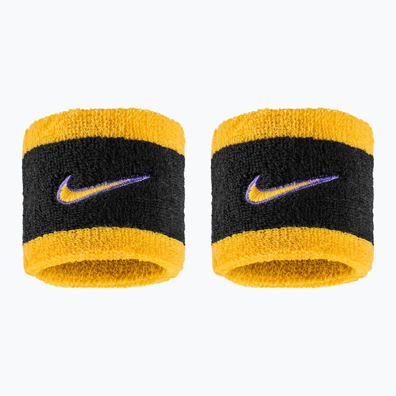 Polsini Nike Swoosh Classic Wristbands 2 pz. black/court purple/university gold
