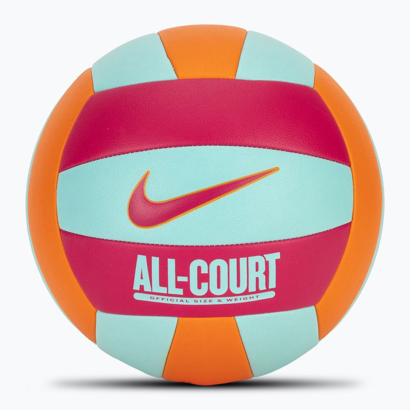Pallone da volley Nike All Court Volleyball bright ceramic/bleached turq/rush pink taglia 5